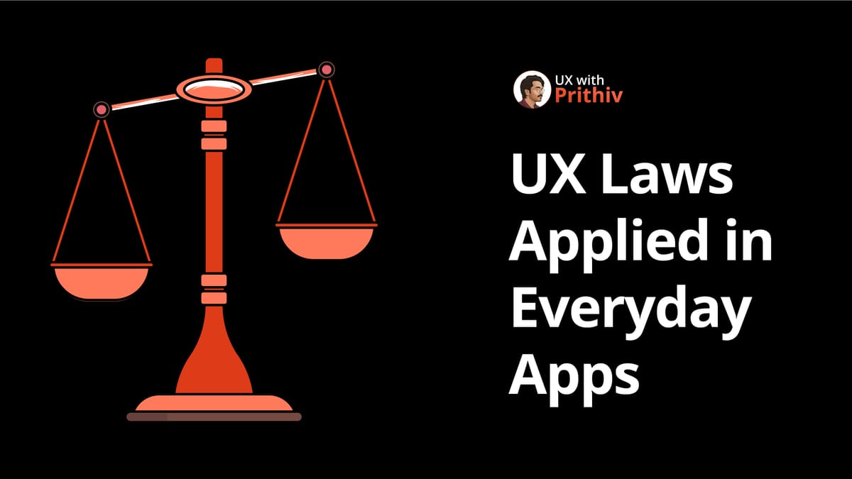 UX Laws Applied in Everyday Apps Feature image